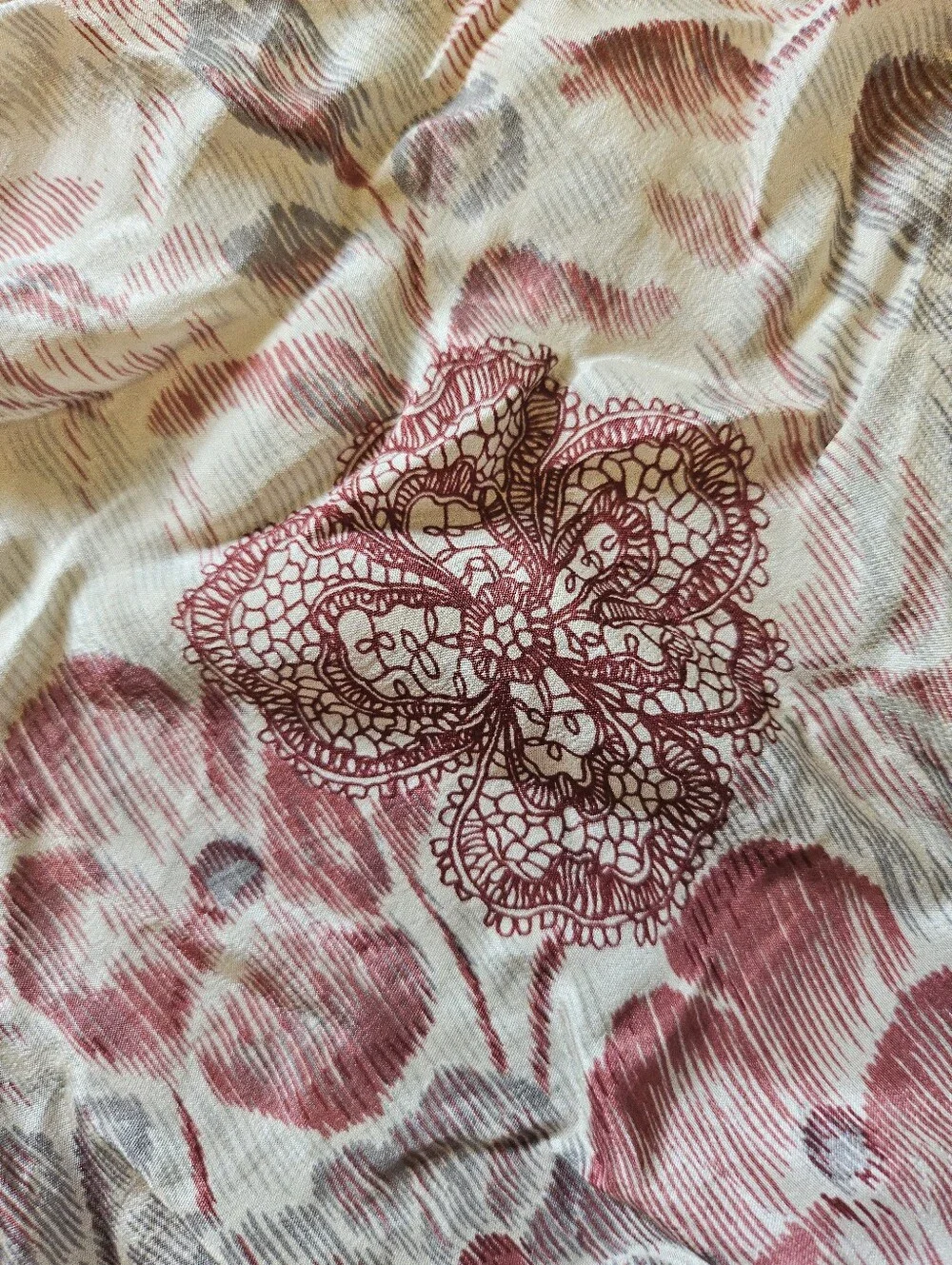 Vintage Oscar De La Renta 100% Silk 20